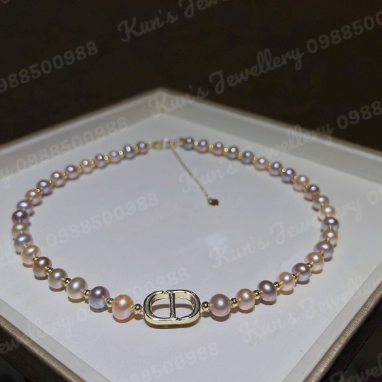 Choker CD Ngọc trai Supper Edison tứ quý size 6.5 - 7.5 li