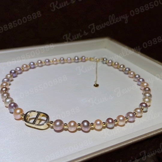 Choker CD Ngọc trai Supper Edison tứ quý size 6.5 - 7.5 li